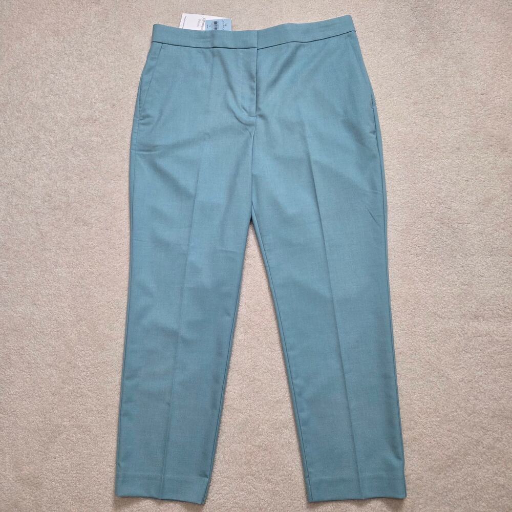 NWT Ann Taylor 12P Suiting Collection Dress Pants Straight Flat Front Pockets